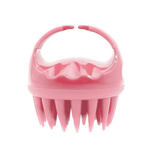 Load image into Gallery viewer, Round Hair Washing Brush Silicone Wet &amp; Dry Multipurpose Massage Brush, Pink, Purple, Green, Black, Blue, Red, Yellow, Grey