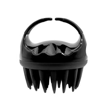 Load image into Gallery viewer, Round Hair Washing Brush Silicone Wet &amp; Dry Multipurpose Massage Brush, Pink, Purple, Green, Black, Blue, Red, Yellow, Grey