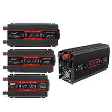 Load image into Gallery viewer, LCD Smart Home Car Inverter 12V To 220V Power Converter, 1500W, 2000W, 2600W, 3000W