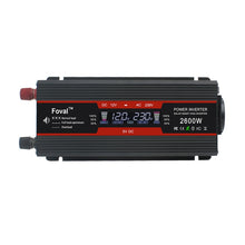 Load image into Gallery viewer, LCD Smart Home Car Inverter 12V To 220V Power Converter, 1500W, 2000W, 2600W, 3000W