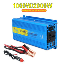 Load image into Gallery viewer, LVYUAN  2000W Car Home Pure Sine Wave Solar Inverter, 12V To 220V, 24V To 220V, 48V To 220V, 60V To 220V, 72V To 220V, 12V To 220V EU Plug, 12V To 220V UK Plug, 12V To 220V AU Plug, 12V To 110V US Plug