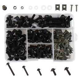 177 PCS/ Box Motorcycle Modification Accessories Windshield Cover Set Screw, Black, Red, Gold, Blue, Silver, Green