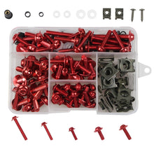 Load image into Gallery viewer, 177 PCS/ Box Motorcycle Modification Accessories Windshield Cover Set Screw, Black, Red, Gold, Blue, Silver, Green
