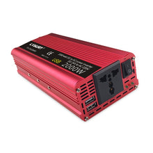 Load image into Gallery viewer, LVYUAN Car Inverter Dual USB Power Converter, 12V to 220V 1500W, 24V to 220V 1500W, 12V to 220V 1500W UK Plug, 12V to 220V 1500W AU Plug, 12V to 110V 1500W US Plug, 12V to 220V 2000W, 24V to 220V 2000W, 12V to 220V 2000W UK Plug, 12V to 220V 2000W AU P...