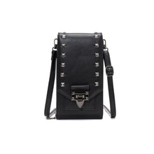 Load image into Gallery viewer, F835 Rivet Diamond Mobile Phone Bag Ladies Shoulder Diagonal Bag, Red, Blue, Black, Pink, Tea Brown