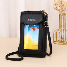 Load image into Gallery viewer, JLF012 Touch Screen Mobile Phone Bag Women Messenger Shoulder Bag, Red Wine, Black, Deep Pink, Light Pink, Light Blue, Light Green, Brown, Khaki