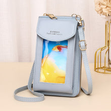 Load image into Gallery viewer, JLF012 Touch Screen Mobile Phone Bag Women Messenger Shoulder Bag, Red Wine, Black, Deep Pink, Light Pink, Light Blue, Light Green, Brown, Khaki