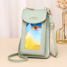 Load image into Gallery viewer, JLF012 Touch Screen Mobile Phone Bag Women Messenger Shoulder Bag, Red Wine, Black, Deep Pink, Light Pink, Light Blue, Light Green, Brown, Khaki