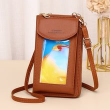 Load image into Gallery viewer, JLF012 Touch Screen Mobile Phone Bag Women Messenger Shoulder Bag, Red Wine, Black, Deep Pink, Light Pink, Light Blue, Light Green, Brown, Khaki