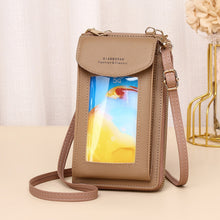 Load image into Gallery viewer, JLF012 Touch Screen Mobile Phone Bag Women Messenger Shoulder Bag, Red Wine, Black, Deep Pink, Light Pink, Light Blue, Light Green, Brown, Khaki