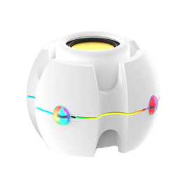 RGB Light Effect Gyro Shape Wireless Bluetooth Audio, White, Pink, Blue, Black, Red