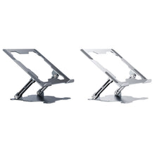 Load image into Gallery viewer, Integrated Foldable Laptop Stand Hollow Heat-Dissipating Flat Desktop Stand, Deep Space Gray, Moon Silver
