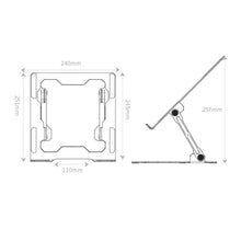 Load image into Gallery viewer, Integrated Foldable Laptop Stand Hollow Heat-Dissipating Flat Desktop Stand, Deep Space Gray, Moon Silver