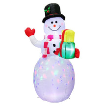 Load image into Gallery viewer, Santa Claus Christmas Tree Snowman Inflatable LED Luminous Christmas Ornaments,, US Plug