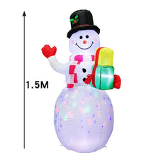 Load image into Gallery viewer, Santa Claus Christmas Tree Snowman Inflatable LED Luminous Christmas Ornaments,, US Plug