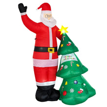 Load image into Gallery viewer, Santa Claus Christmas Tree Snowman Inflatable LED Luminous Christmas Ornaments,, US Plug