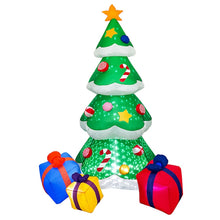 Load image into Gallery viewer, Santa Claus Christmas Tree Snowman Inflatable LED Luminous Christmas Ornaments,, US Plug
