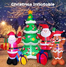 Load image into Gallery viewer, Santa Claus Christmas Tree Snowman Inflatable LED Luminous Christmas Ornaments,, US Plug