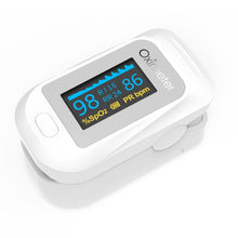 Load image into Gallery viewer, JZ-133R Finger Pulse Oximeter Finger-Type Blood Oxygen Saturation Monitor, Black, White