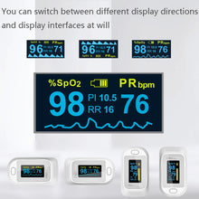 Load image into Gallery viewer, JZ-133R Finger Pulse Oximeter Finger-Type Blood Oxygen Saturation Monitor, Black, White