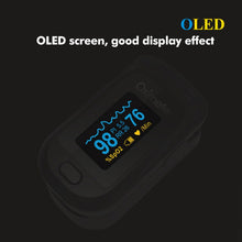 Load image into Gallery viewer, JZ-133R Finger Pulse Oximeter Finger-Type Blood Oxygen Saturation Monitor, Black, White