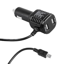Load image into Gallery viewer, H519 Car Charger Driving Recorder Power Cord Dual USB With Display Charging Line, Specification:, Mini Straight, Mini Right Elbow, Mini Left Elbow, Micro Straight, Micro Left Elbow, Micro Right Elbow