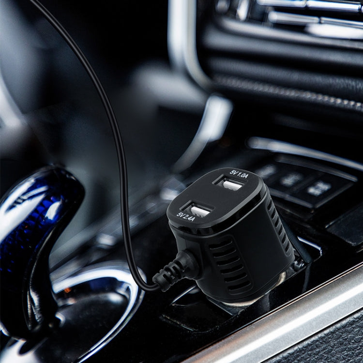 H519 Car Charger Driving Recorder Power Cord Dual USB With Display Charging Line, Specification:, Mini Straight, Mini Right Elbow, Mini Left Elbow, Micro Straight, Micro Left Elbow, Micro Right Elbow