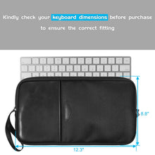 Load image into Gallery viewer, Universal PU Leather + Nylon Waterproof Zipper Portable Keyboard Storage Bag For Apple Wireless Keyboard A1314 &amp; Magic Keyboard A1644