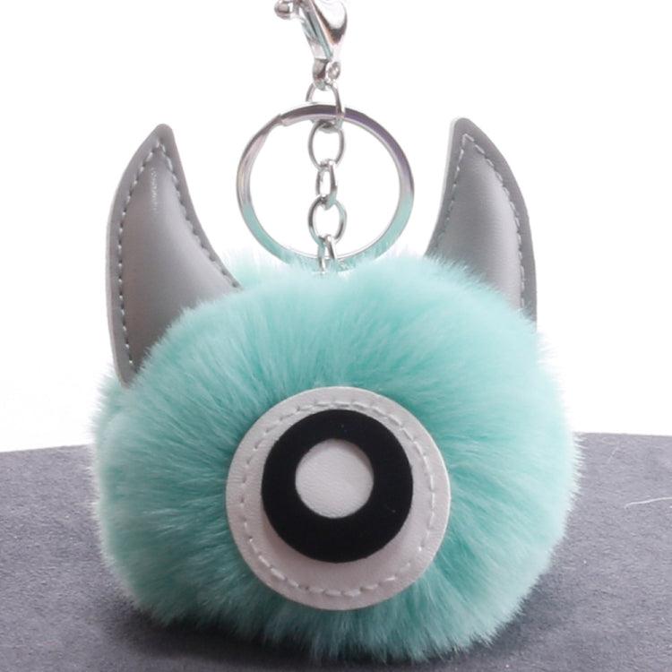 3 PCS Cartoon Croissant Hair Ball Keychain Pendant Bag Car Pendant