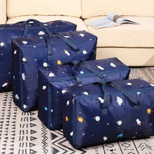 Load image into Gallery viewer, Oxford Cloth Quilt Moisture-Proof &amp; Waterproof Storage Bag Zipper Portable Moving Luggage Bag, 55x33x20cm, 58x38x22cm, 60x50x25cm