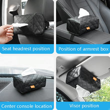 Load image into Gallery viewer, 2 PCS GM-020 Car Sun Visor Chair Back Mount Car Paper Towel Box