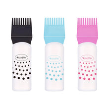 Load image into Gallery viewer, Hair Dyeing Hair Care Dry Cleaning Bottle Squeeze Transparent Rinse Scale Bottle Hairdressing Tools, Black, Blue, Pink