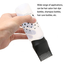 Load image into Gallery viewer, Hair Dyeing Hair Care Dry Cleaning Bottle Squeeze Transparent Rinse Scale Bottle Hairdressing Tools, Black, Blue, Pink