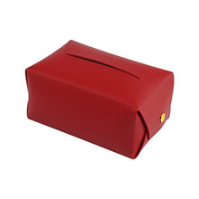 Load image into Gallery viewer, 2 PCS Car Leather Tissue Box Home Paper Towel Storage Box