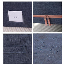 Load image into Gallery viewer, Fabric Steel Frame Quilt Clothing Storage Box Cotton Linen Storage Bag with Window, 22L 39x29x20cm, 66L 50x40x33cm, 100L 60x42x40cm, 24L 40x30x20cm