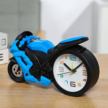 Load image into Gallery viewer, Motorcycle Alarm Clock Ornaments Creative Child Gift Clock, Blue Motorcycle Racing, Red Motorcycle Racing, Yellow Motorcycle Racing, White Motorcycle Racing