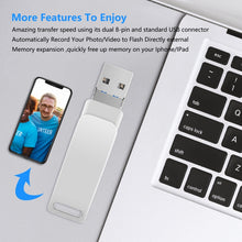 Load image into Gallery viewer, USB 3.0 + 8 Pin + USB-C / Type-C 3 in 1 Phone Computer Metal Rotatable U-Disk, 32GB, 16 GB, 64GB
