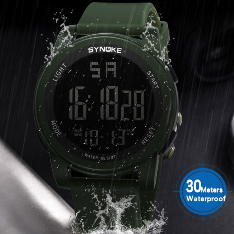 SYNOKE 9002 Men Outdoor Waterproof Sports Watch Multifunctional Luminous Digital Watch