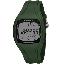 SYNOKE 9105 Multifunctional Sports Time Record Waterproof Pedometer Electronic Watch