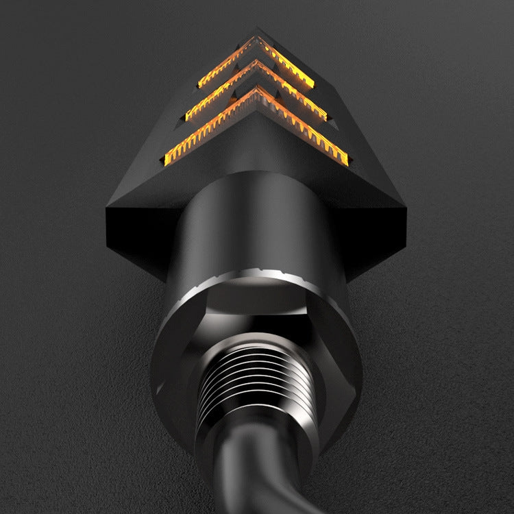 1 Pair VS6-6 Motorcycle LED Steering Tail Lamp 12V Flow Water Light Turn Lamp, VS6-6
