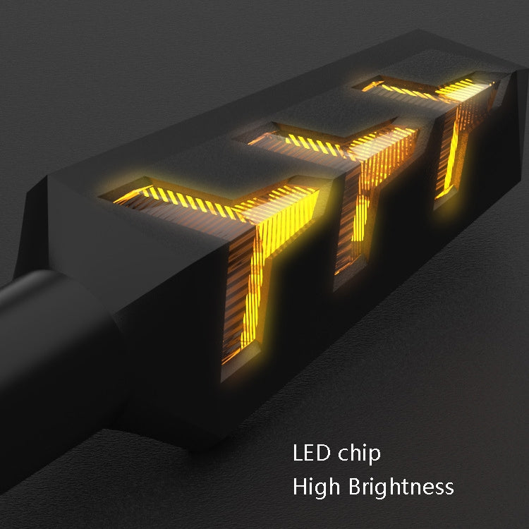 1 Pair VS6-6 Motorcycle LED Steering Tail Lamp 12V Flow Water Light Turn Lamp, VS6-6