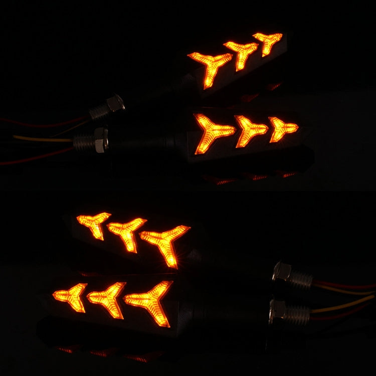 1 Pair VS6-6 Motorcycle LED Steering Tail Lamp 12V Flow Water Light Turn Lamp, VS6-6