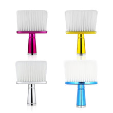Load image into Gallery viewer, P6424 Hairdresser Sweeping Hair Brushes Hairdressing Nylon Soft Cleaning Brushes Home Hair Salons Shaving Broken Hair Brushes, Gold, Red, Blue, Silver