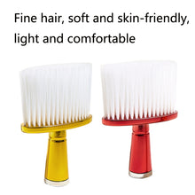 Load image into Gallery viewer, P6424 Hairdresser Sweeping Hair Brushes Hairdressing Nylon Soft Cleaning Brushes Home Hair Salons Shaving Broken Hair Brushes, Gold, Red, Blue, Silver