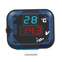 Load image into Gallery viewer, 12-24V Motorcycle Modified Electronic Meter Voltage Temperature Table With USB Car Charger, 2954