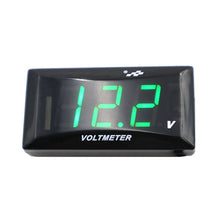Load image into Gallery viewer, 12-150V Motorcycle LCD Display Voltage, White Light, Red Light, Blue Light, Green Light
