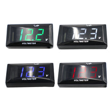 Load image into Gallery viewer, 12-150V Motorcycle LCD Display Voltage, White Light, Red Light, Blue Light, Green Light