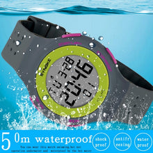 Load image into Gallery viewer, SYNOKE 67866 Swimming Waterproof Porous Breathable Silicone Strap Sports  LED Electronic Watch