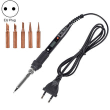 Load image into Gallery viewer, Metallic LCD Temperature Regulating Soldering Iron And Soldering Iron Tip Set Electric Soldering Iron Welding Tool, 220V EU Plug Bronze Head Red, 110V US Plug Bronze Head Red, 220V EU Plug Silver Head Red, 110V US Plug Silver Head Red                  ...