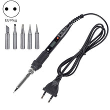 Load image into Gallery viewer, Metallic LCD Temperature Regulating Soldering Iron And Soldering Iron Tip Set Electric Soldering Iron Welding Tool, 220V EU Plug Bronze Head Red, 110V US Plug Bronze Head Red, 220V EU Plug Silver Head Red, 110V US Plug Silver Head Red                  ...